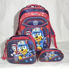 MOCHILA TRES PIEZA 3D CON CARRO. ART M67-14
