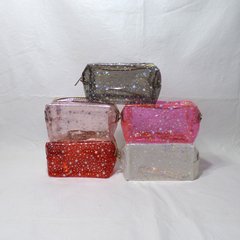 PORTA COSMÉTICO TRANSPARENTE CON ESTRELLAS. ART. PC03