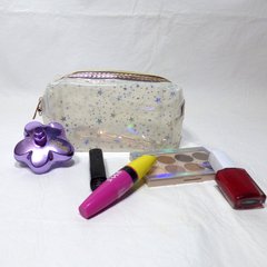 PORTA COSMÉTICO TRANSPARENTE CON ESTRELLAS. ART. PC03 - Dinastia
