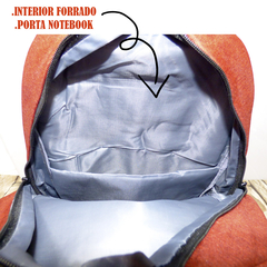 MOCHILA UNICOLOR MULTIPLES BOLSILLOS. ART. M01-1 - comprar online
