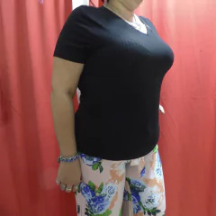 Remera con Puntilla. ART 1560 - comprar online