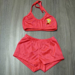 MALLA SHORTS CON TOP LISO . ART MN41