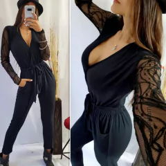 MONO LARGO CON MANGA DE TUL. ART 8007