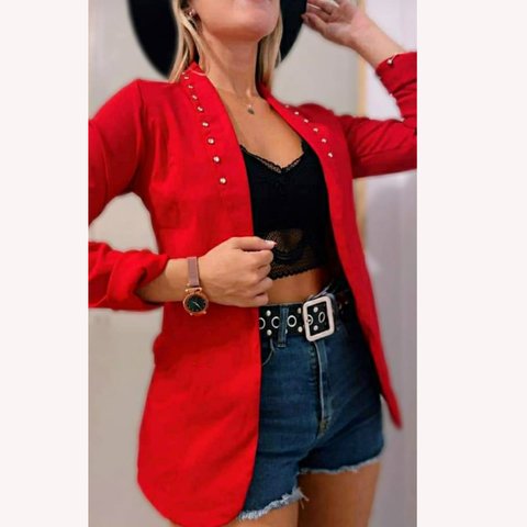 BLAZER DE BENGALINA CON TACHAS. ART 3035