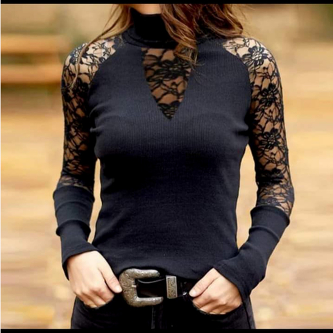 REMERA DE MORLEY CON ENCAJE. ART 1116