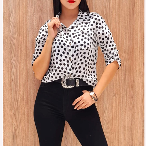 CAMISA DE FIBRANA 3/4 . ART 6030