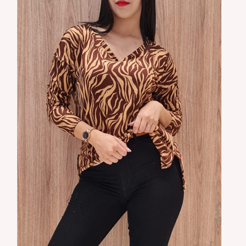 REMERA DE LANILLA ESTAMPADA. ART 1053