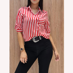 CAMISA DE FIBRANA 3/4 . ART 6026