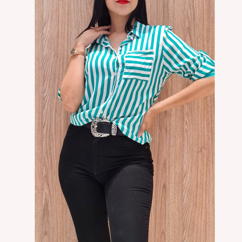 CAMISA DE FIBRANA 3/4 . ART 6026