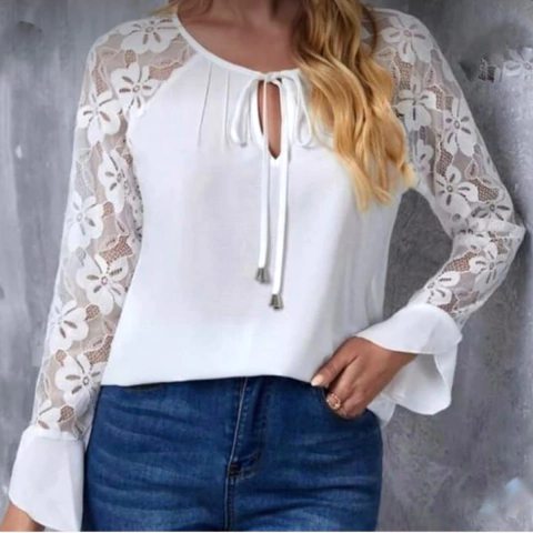 REMERA DE MODAL CON ENCAJE. ART 1157