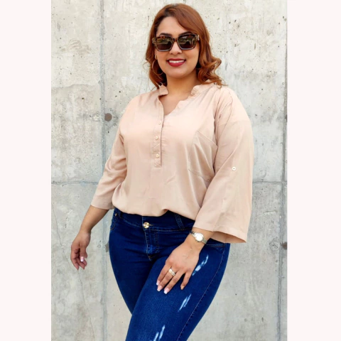 CAMISA DE FIBRANA 3/4. ART 6052