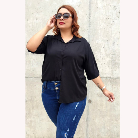 CAMISA DE FIBRANA MANGA CORTA. ART 6051