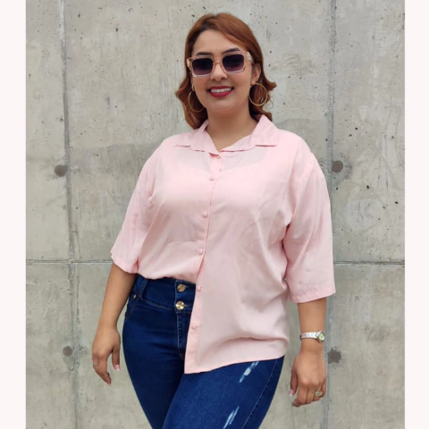 CAMISA DE FIBRANA MANGA CORTA. ART 6051