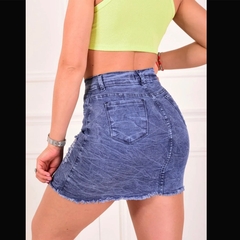 POLLERA DE JEANS ELASTIZADA. ART 7129 - comprar online