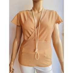 REMERA DE LUREX CRUZADA. ART 1828