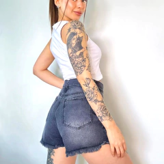 SHORT DE JEANS RIGIDO CON STRASS. ART 4661 - comprar online