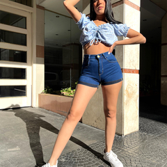 SHORT DE JEANS ELASTIZADO. ART 4654