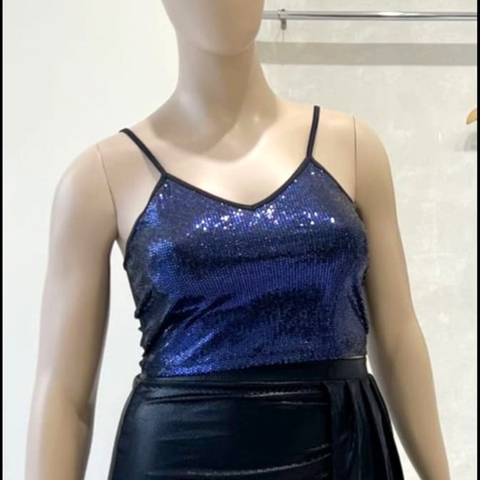 TOP DE LYCRA CON BRILLO art. 9107
