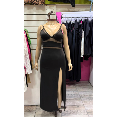 VESTIDO DE LYCRA CON TUL art.7328