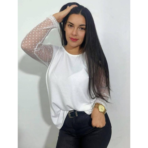 REMERA DE LANILLA CON TUL. ART 1193 - comprar online