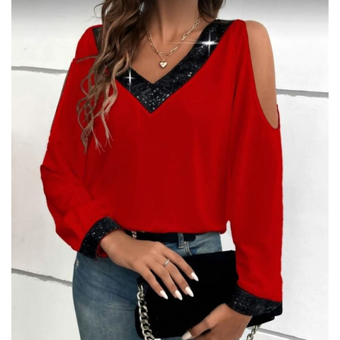 REMERA DE LANILLA CON BRILLO art. 1216 - comprar online