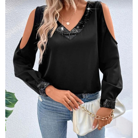 REMERA DE LANILLA CON BRILLO art. 1216 - comprar online