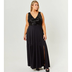 VESTIDO DE JERSEY CON LENTEJUELAS. ART 7370 - comprar online