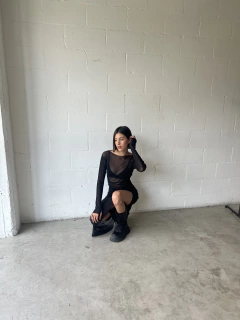 Vestido SHINE black - Asia Bsas