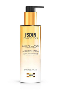 ISDIN Essential Cleansing Aceite limpiador facial x 200 ml.