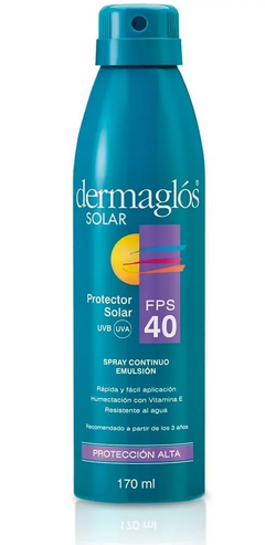 DERMAGLOS SOLAR - Spray continuo FPS 40 x 170ml