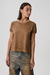 Remera crop basic marron - Garza Lobos