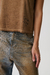 Remera crop basic marron
