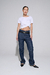 Remera crop blanca