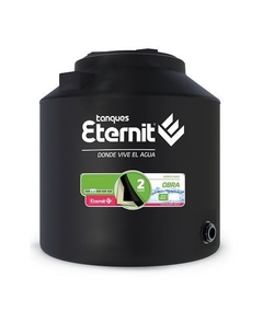 Tanque De Agua Eternit Estándar Bicapa Vertical Polietileno 1000l Negro
