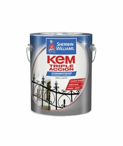 Kem Triple Accion Convertidor + Esmalte Negro X 1/2 Lt