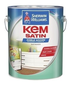 Kem Satin Esmalte Sintético Satinado Blanco X 1/2 Lt