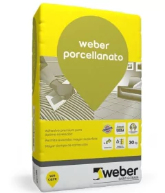 Pegamento Para Porcelanatos Weber X 30 Kg