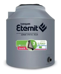 Tanque De Agua Eternit Clásico Tricapa Vertical Polietileno 500l