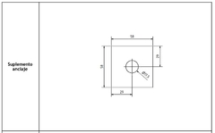 Arandela Anclaje 58x58x3,2 Mm Barbieri Steel Frame - comprar online