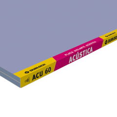 Placa Durlock Acustica ACU60 12,5 Mm 1,20 X 2,40 Mts