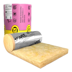 Isover Rolac Plata 50mm lana de vidrio con aluminio 1,20x18 mts - comprar online