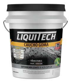 Membrana Caucho Goma Liquitech Gris x 20 Lts - comprar online