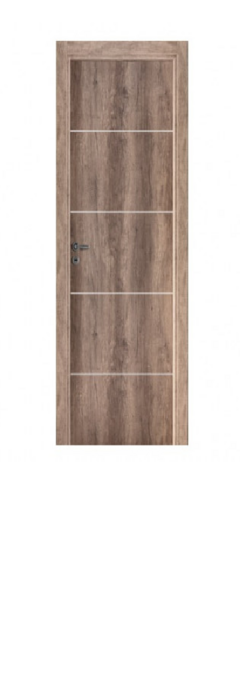 Puerta Oblak Tekstura H Nogal Marco Chapa 80/10