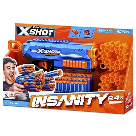 X-SHOT PISTOLA LANZA DARDOS INSANITY MANIC 7474-36603