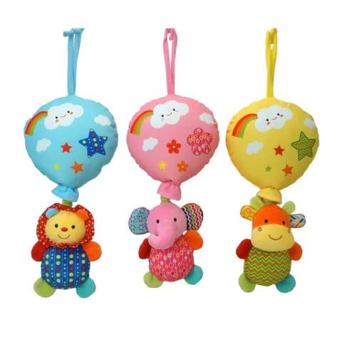 WOODY TOYS CUNERO MUSICAL ANIMALES CON GLOBO 57985