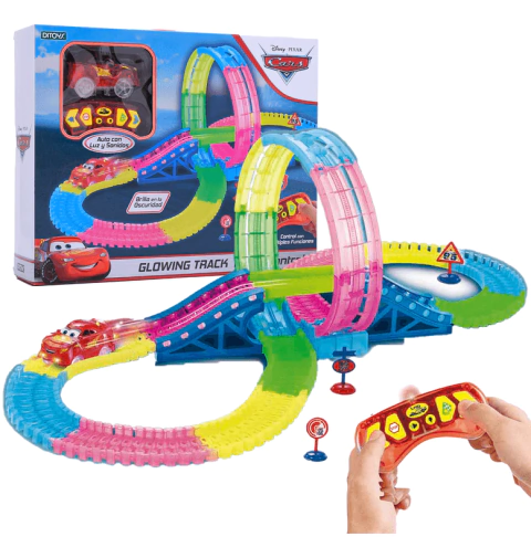 DITOYS CARS GLOWING TRACK RADIO CONTROL 2669