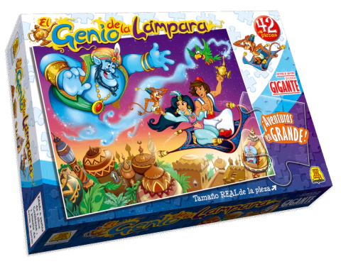 IMPLAS EL GENIO DE LA LAMPARA PUZZLE PIEZAS GIGANTE 42 PIEZAS ART 260