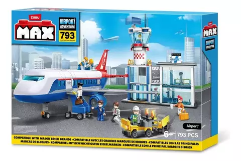 ZURU MAX CITY AEROPUERTO PLAYSET 793 PIEZAS 7644
