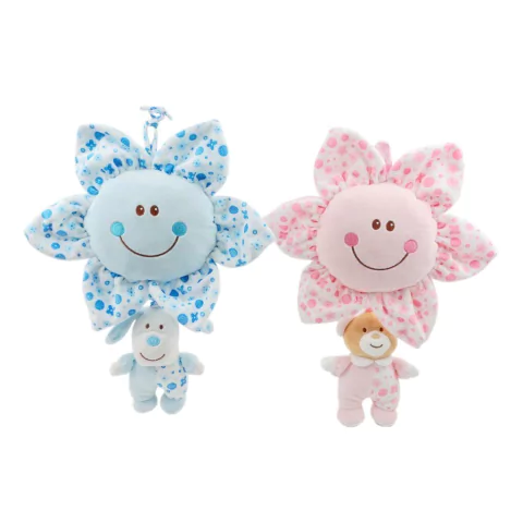 WOODY TOYS CUNERO MUSICAL OSO / PERRO CON FLOR 55237