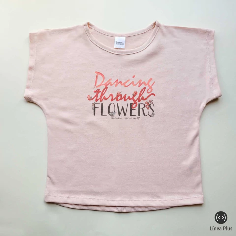 REMERA KID TOLUCA DANCING ROSA HIELO PLUS